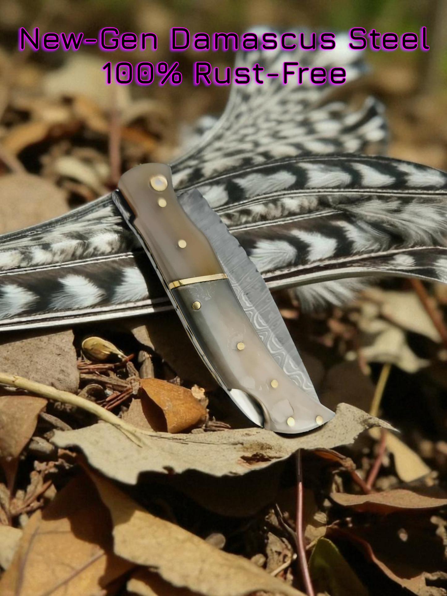A164 Handmade Laguiole Élite - New-Gen Damascus Steel & African Buffalo Horn
