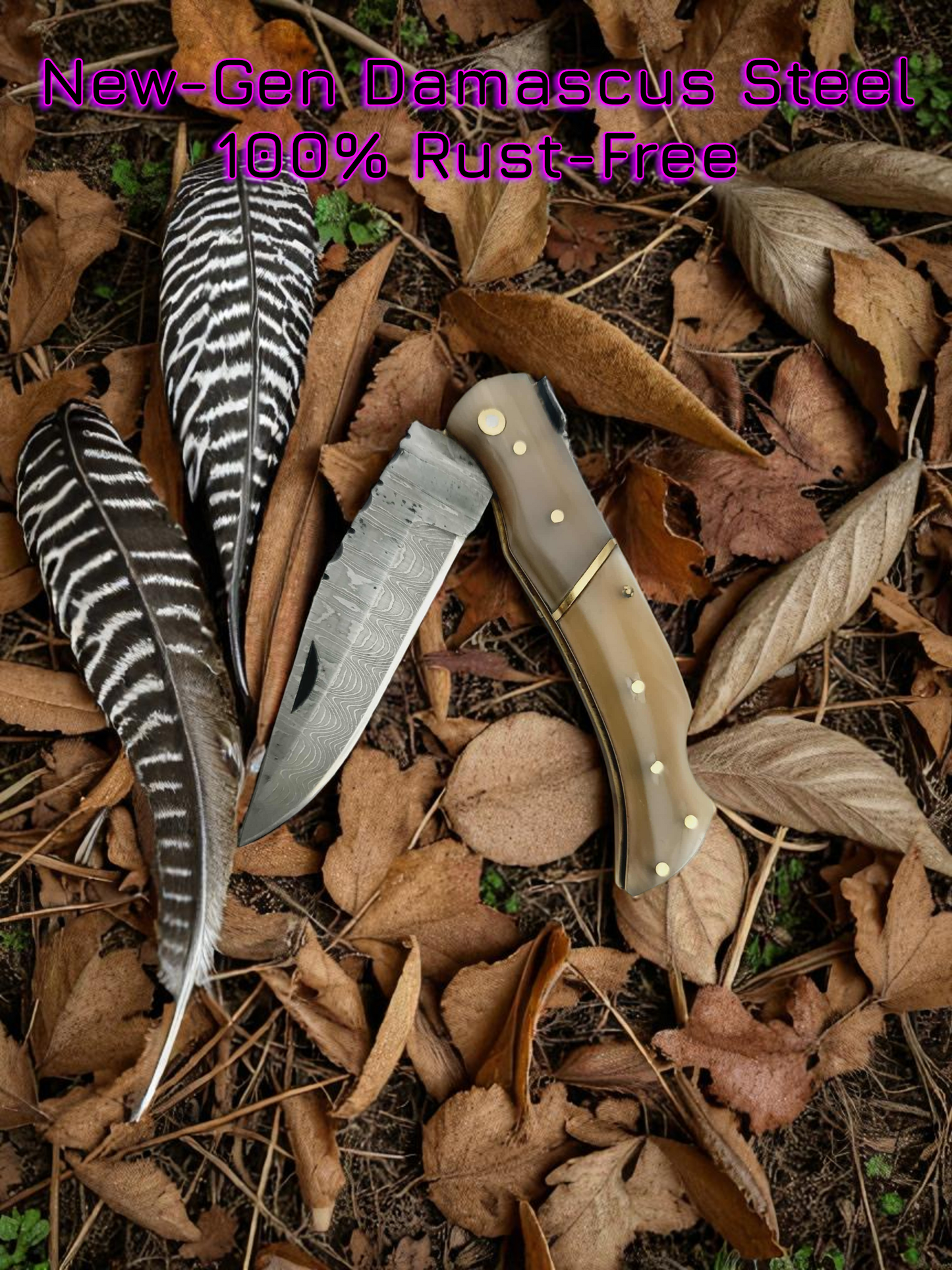 A164 Handmade Laguiole Élite - New-Gen Damascus Steel & African Buffalo Horn