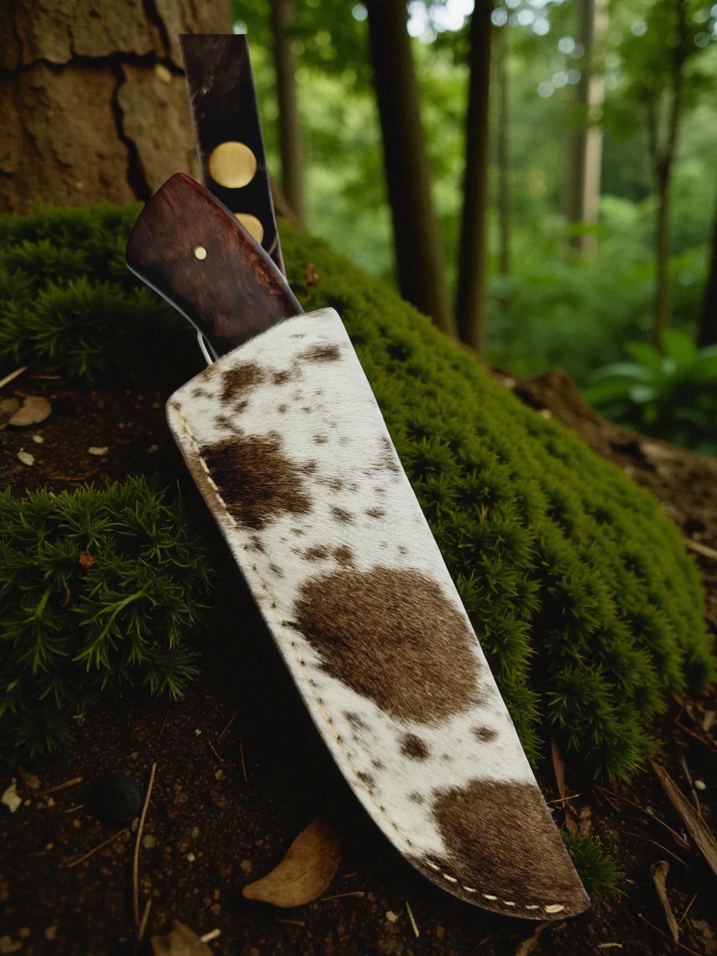 H130 Handmade Exclusive Knife - Hand-Engraved Stainless Steel & Rosewood