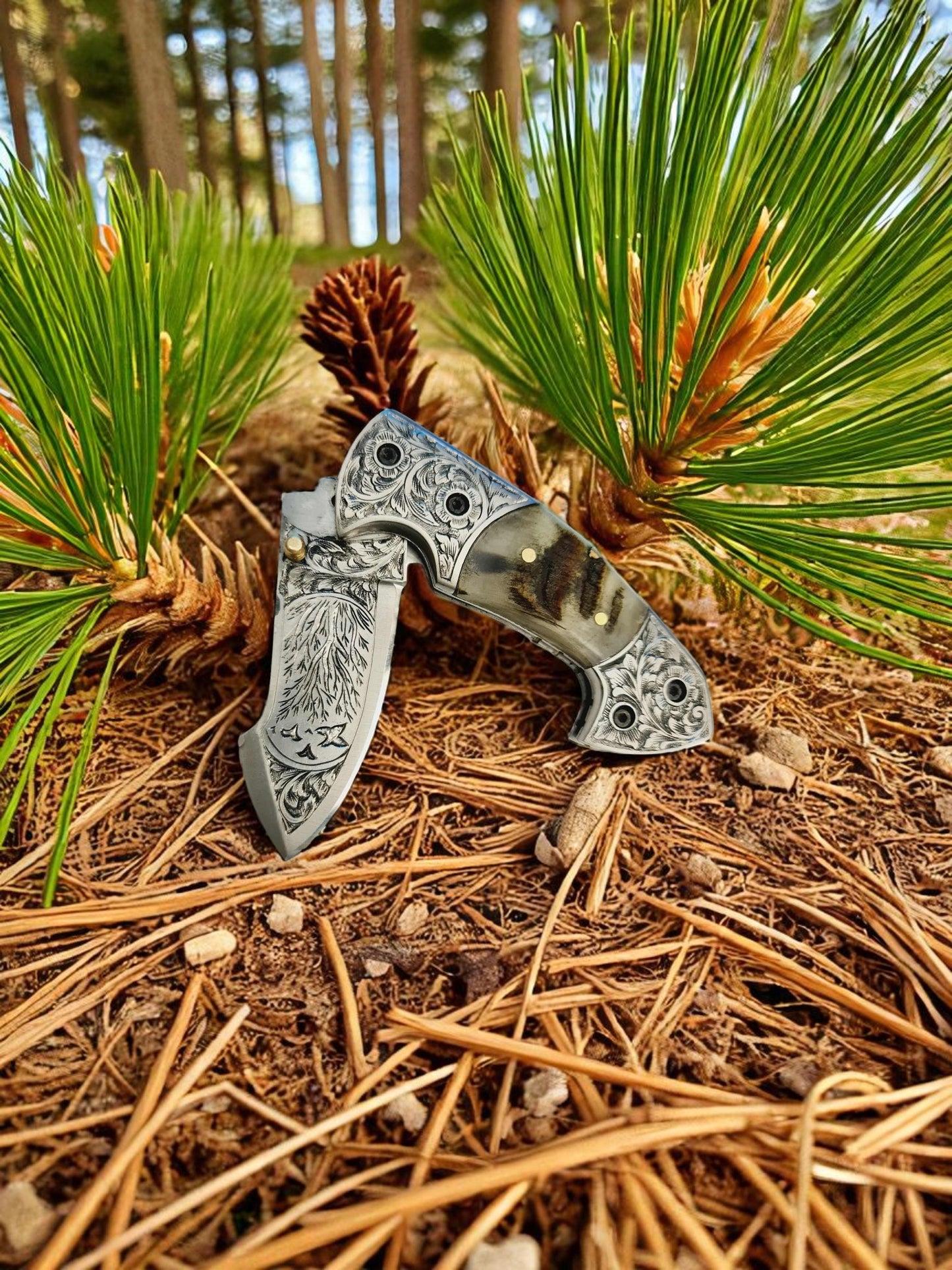 S125 Handmade Exclusive EDC - 420 Stainless Steel & Wild Mouflon Horn