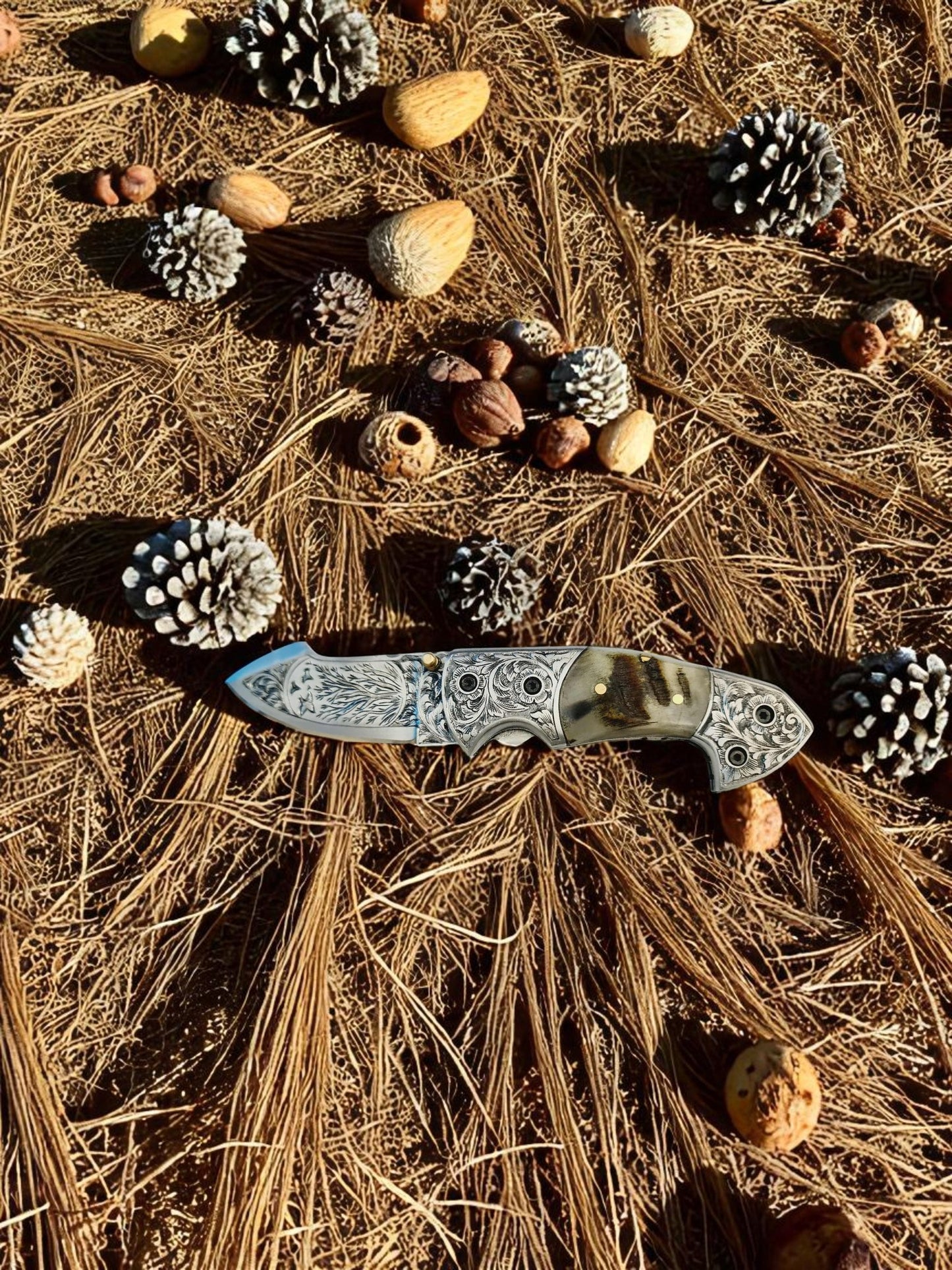 S125 Handmade Exclusive EDC - 420 Stainless Steel & Wild Mouflon Horn