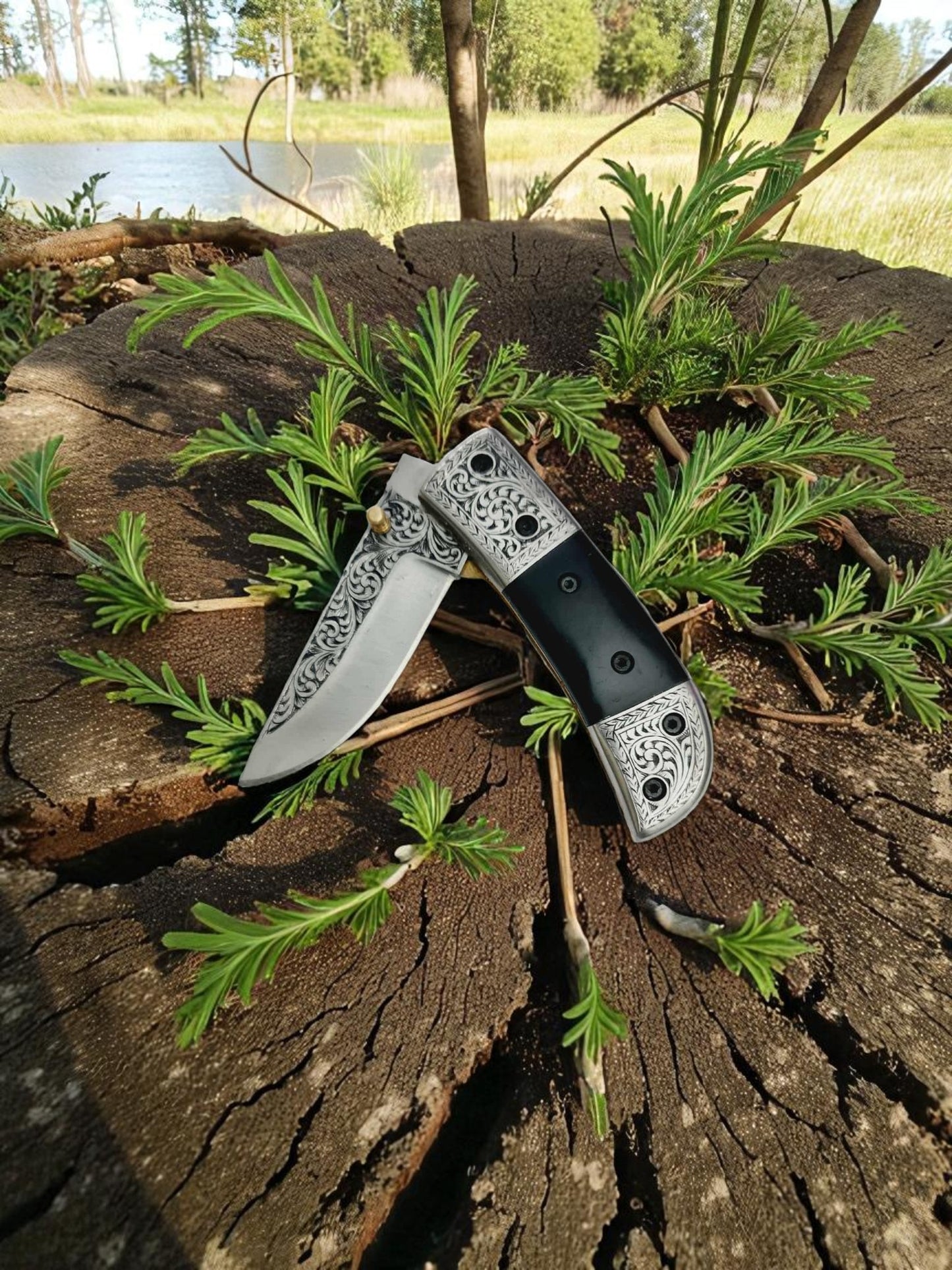 S127 Handmade Exclusive EDC - 420 Stainless Steel & Buffalo Horn