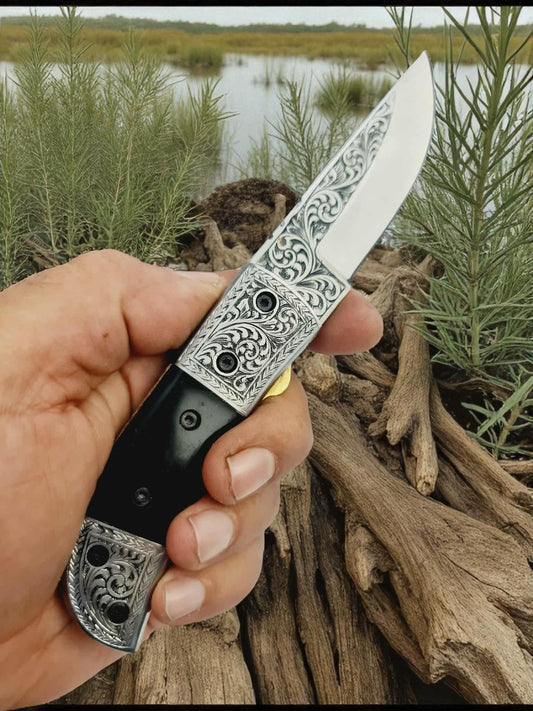 S127 Handmade Exclusive EDC - 420 Stainless Steel & Buffalo Horn