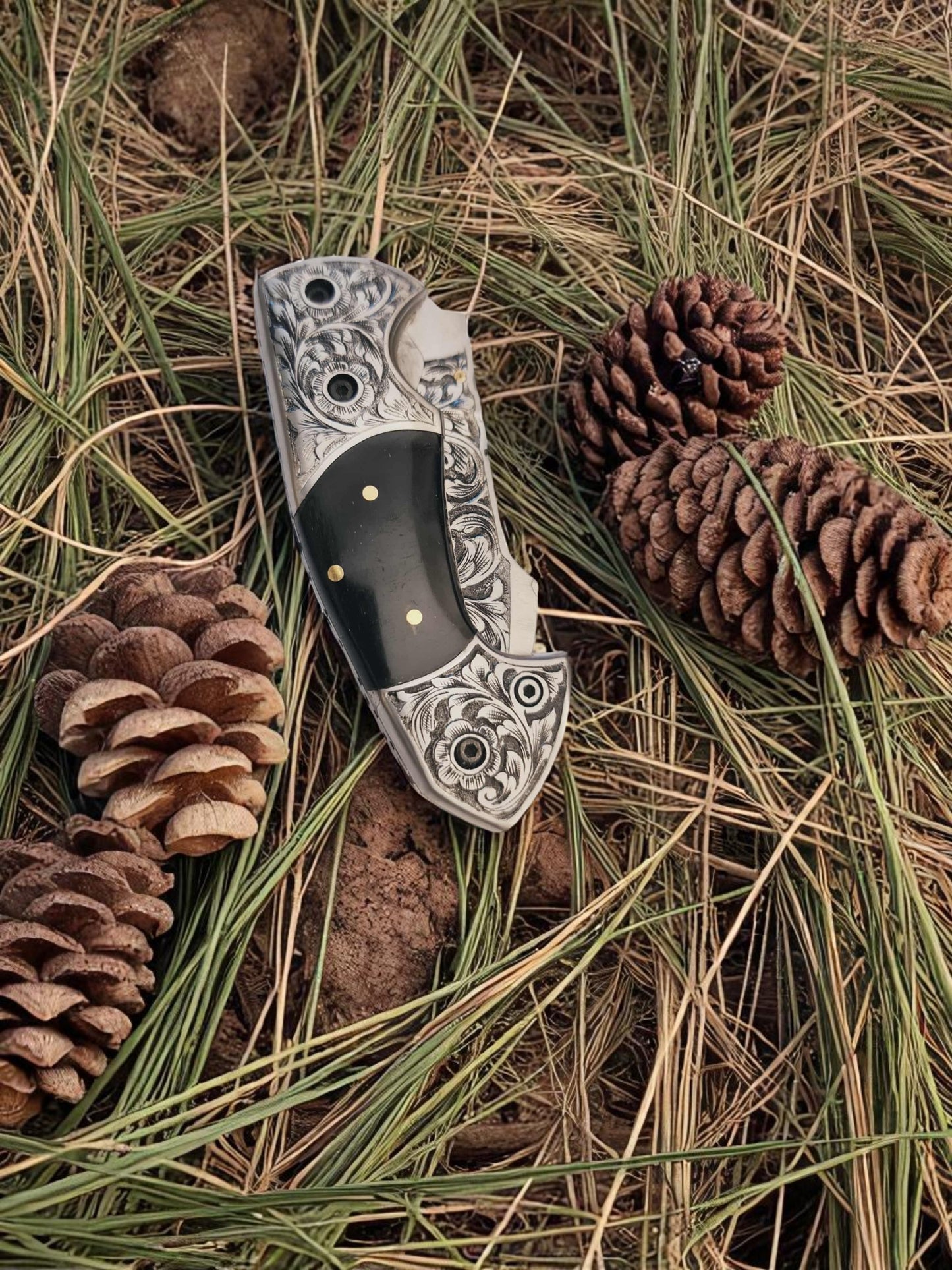 S128 Handmade Exclusive EDC - 420 Stainless Steel & Buffalo Horn