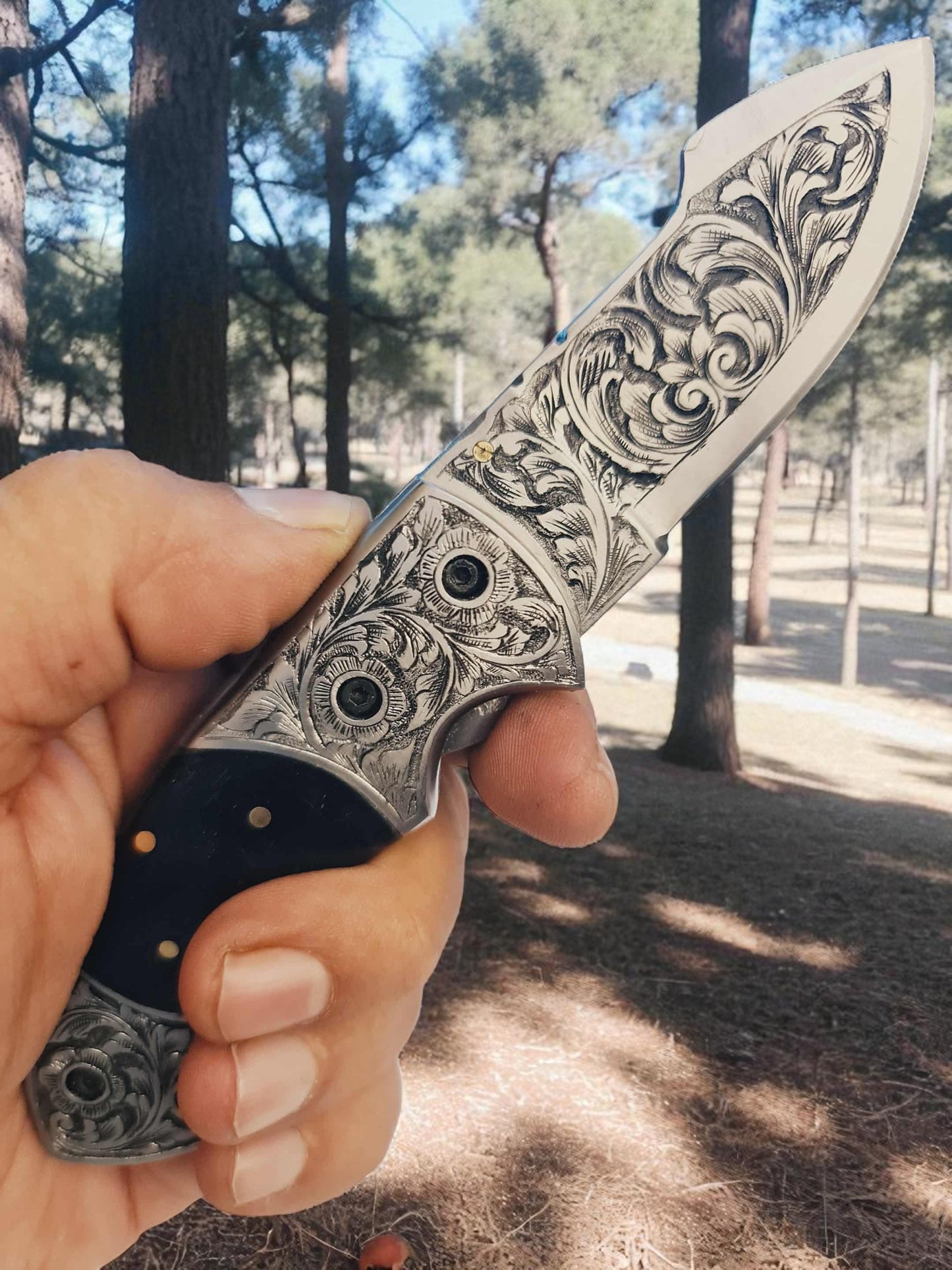 S128 Handmade Exclusive EDC - 420 Stainless Steel & Buffalo Horn