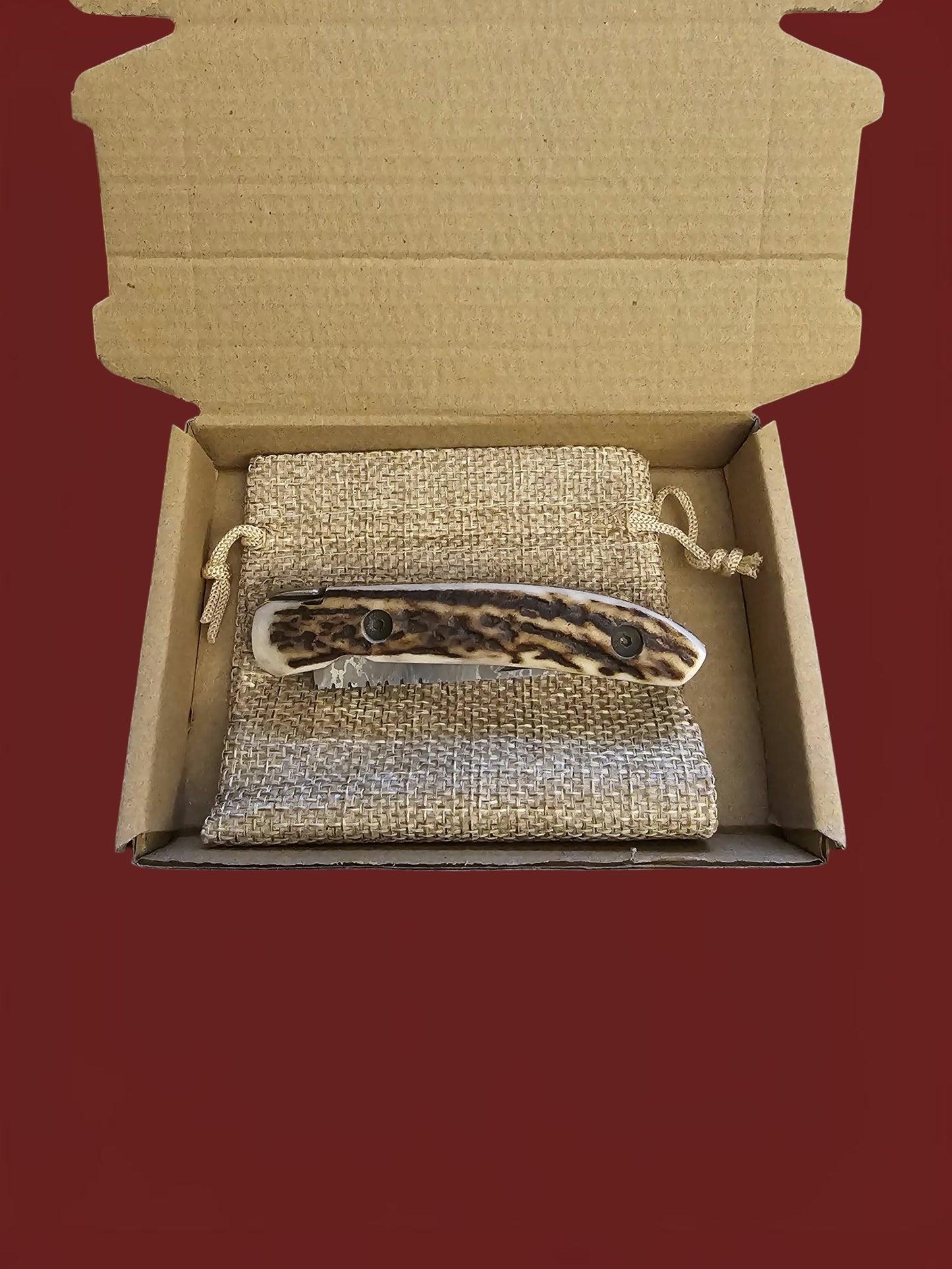 F092 Laguiole de Poche - Stainless Damascus & Horn