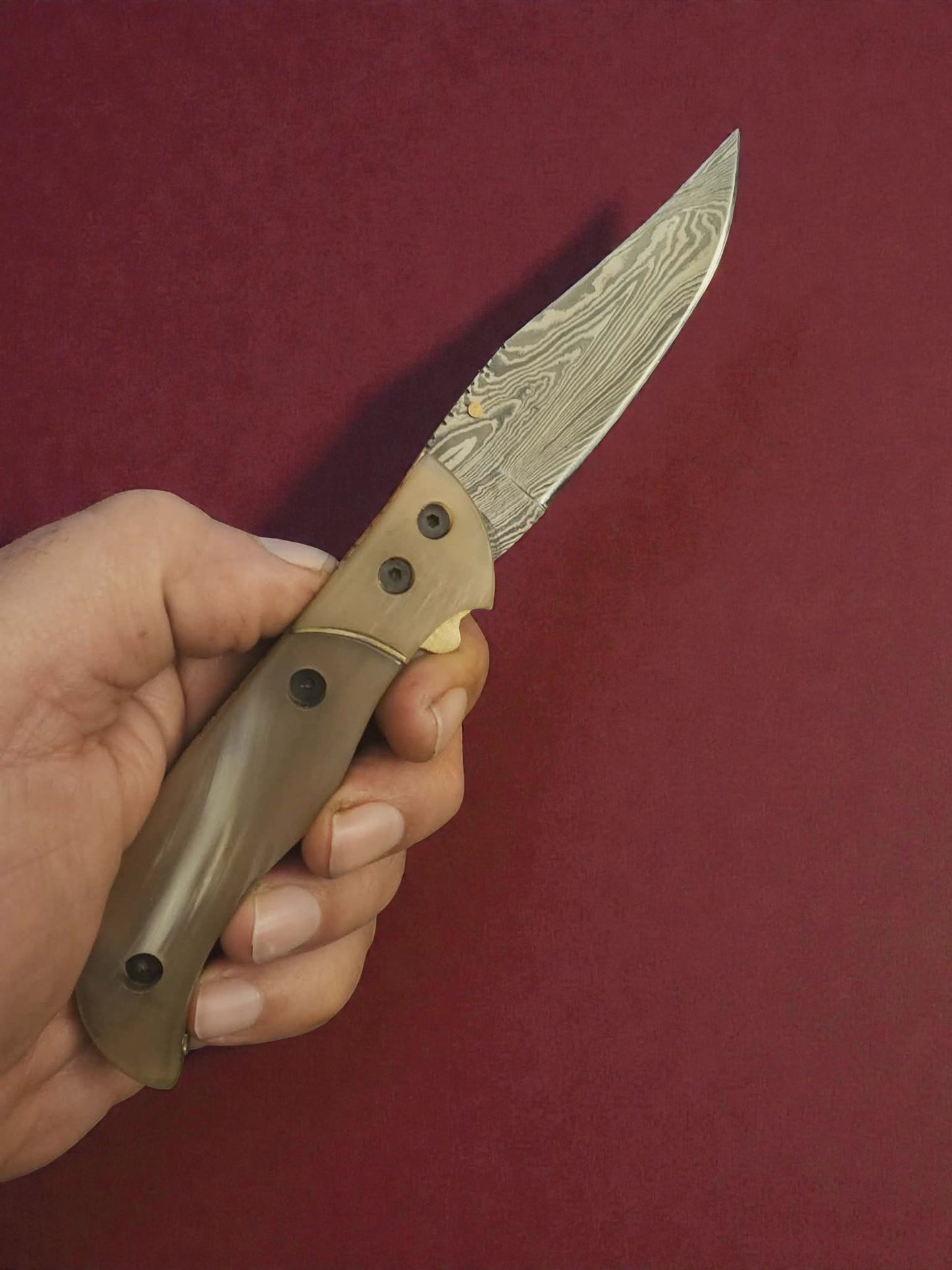 F053 - Stalwart - Damascus Steel & Horn
