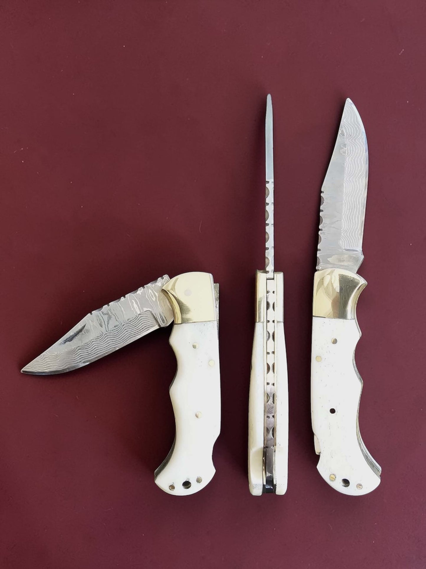 F073 - Χειροποίητο Tsiakkoui από Δαμασκηνό ατσάλι νέας γενιάς (ανοξείδωτο) & Κόκκαλο καμήλας