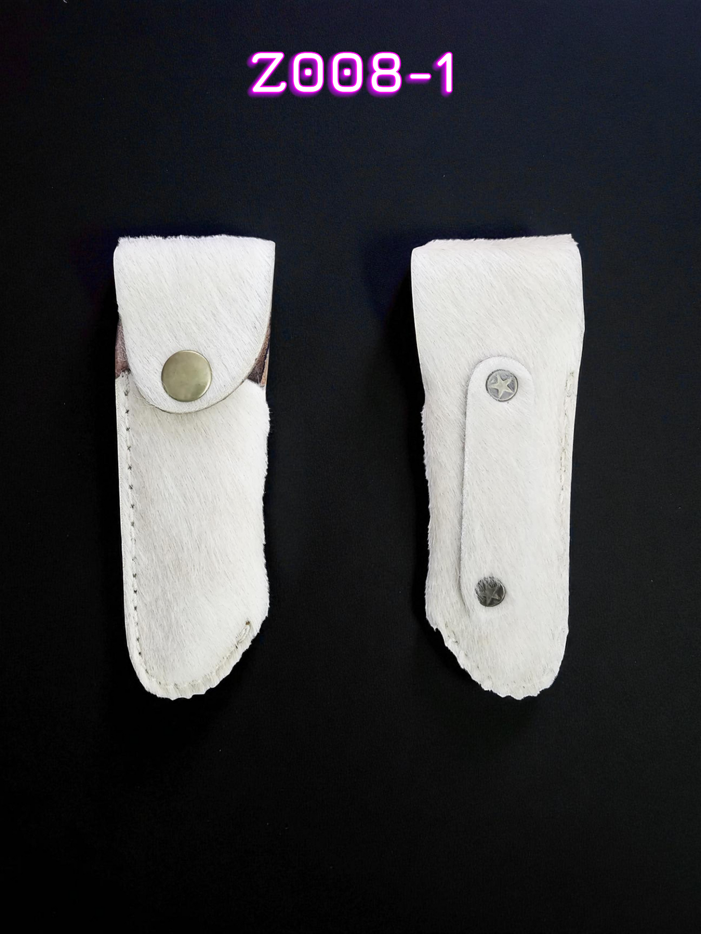 Z008 Premium Wild Ibex Leather Sheath for Small Folding & Laguiole Knives