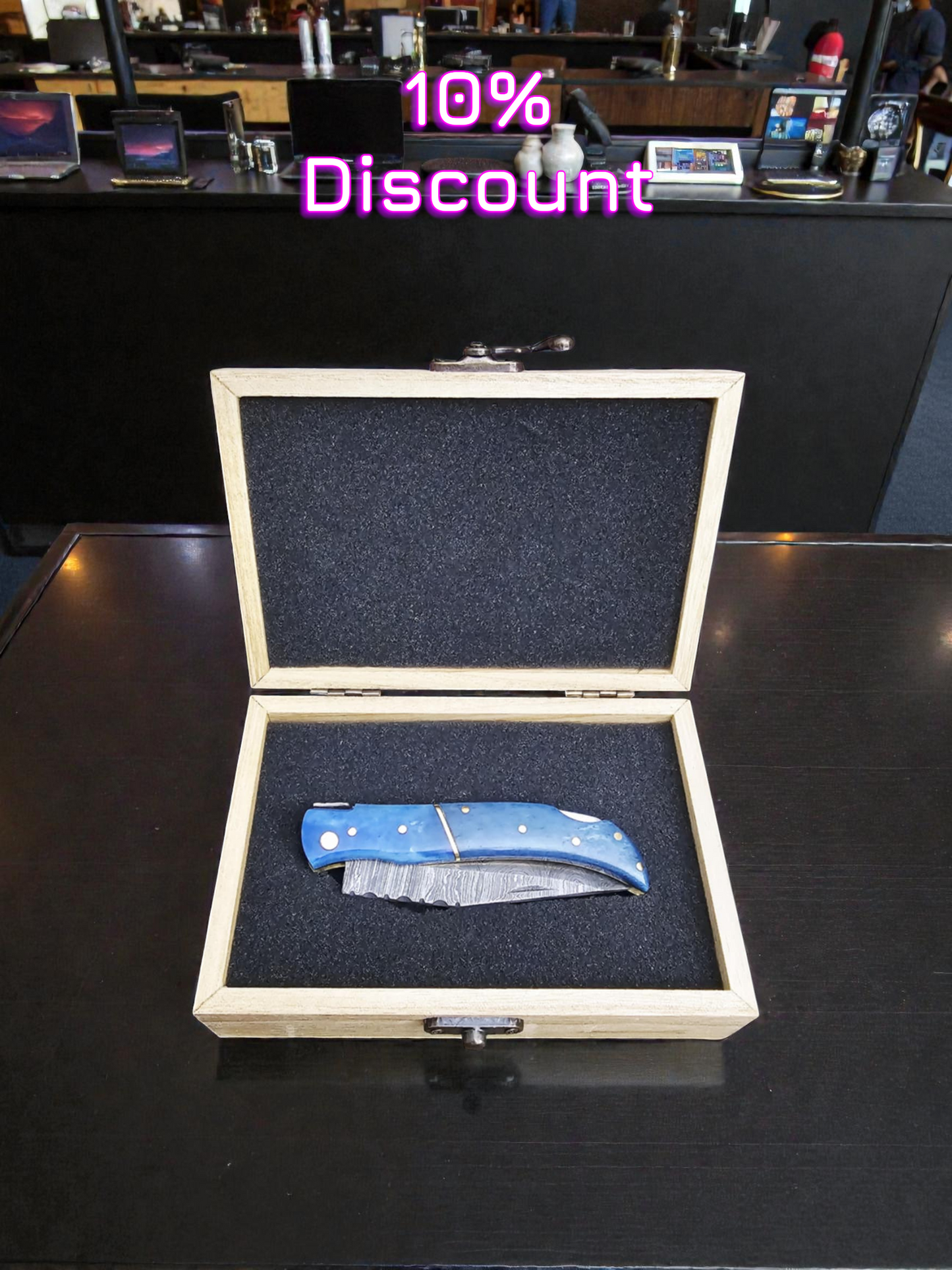 A129G – Handmade Laguiole Élite + Wooden Gift Box