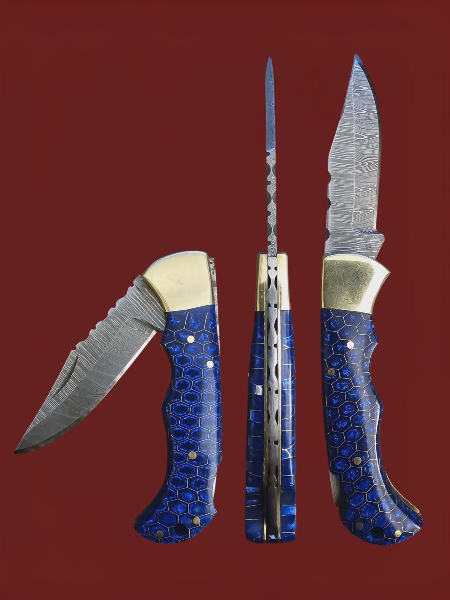 F108 Tsiakkoui - Damascus Steel & Resin