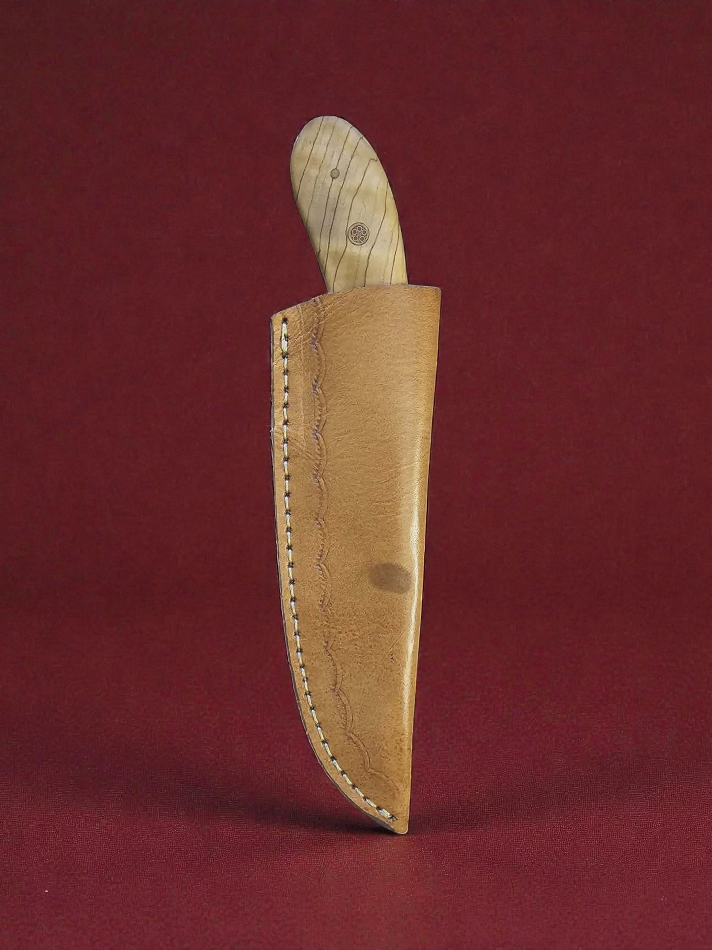 R002 - Χειροποίητο Skinner από Δαμασκηνό ατσάλι & Ξύλο ελιάς