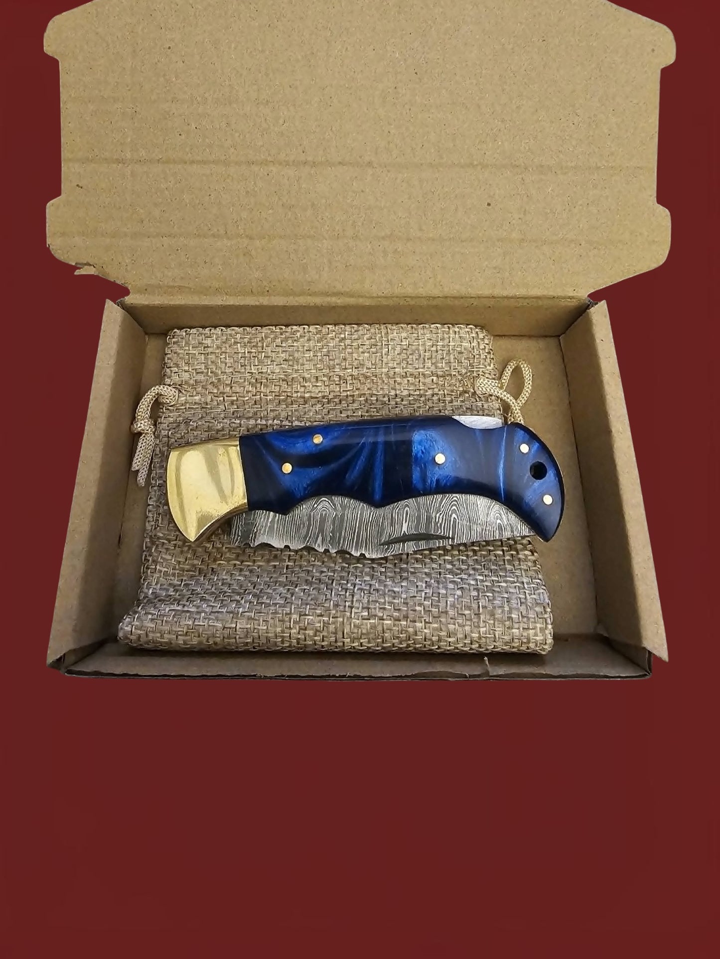 F101 Tsiakkoui - Damascus Steel & Resin