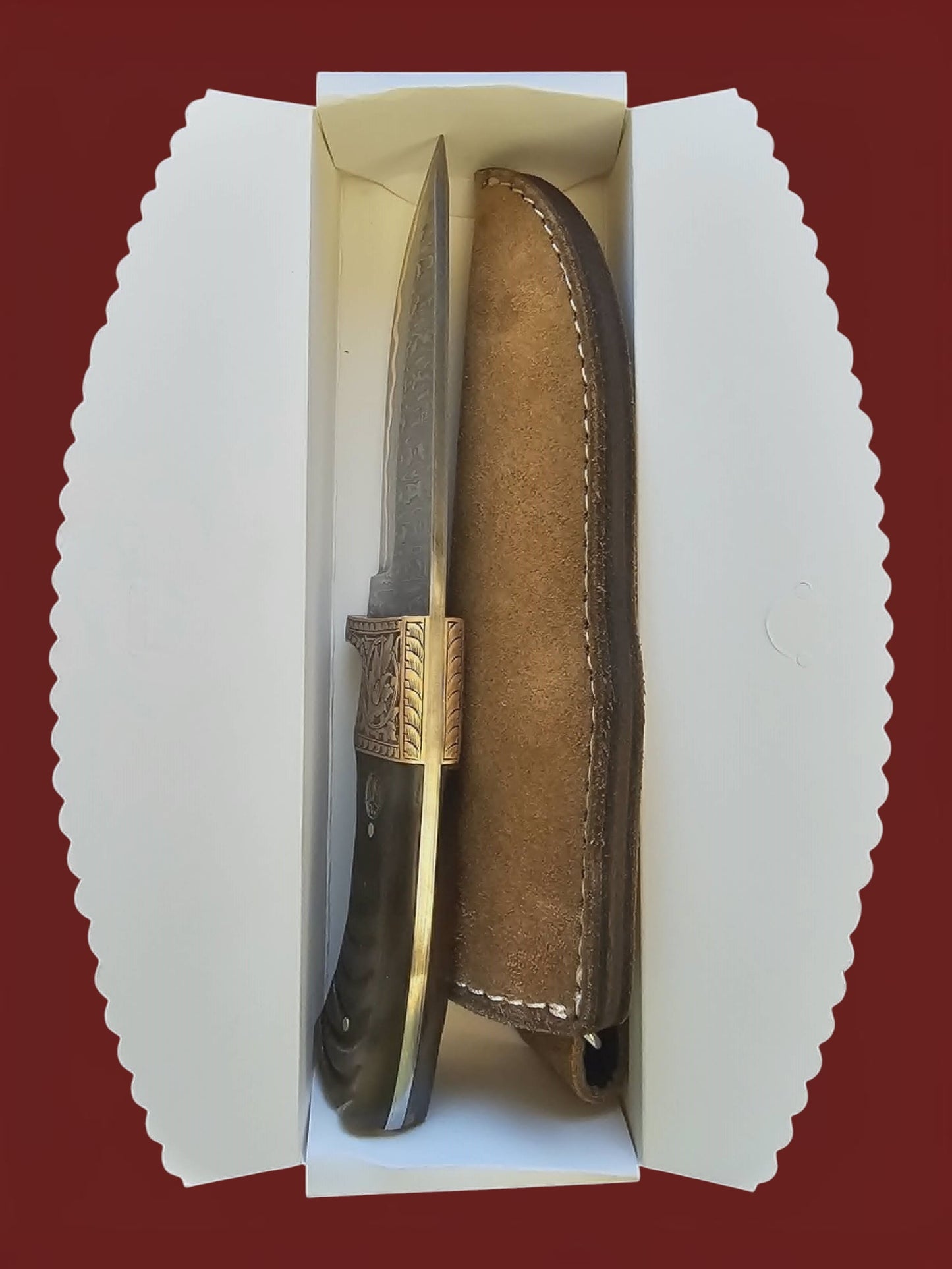 R028 Hunting Knife Cu-Mai & Horn