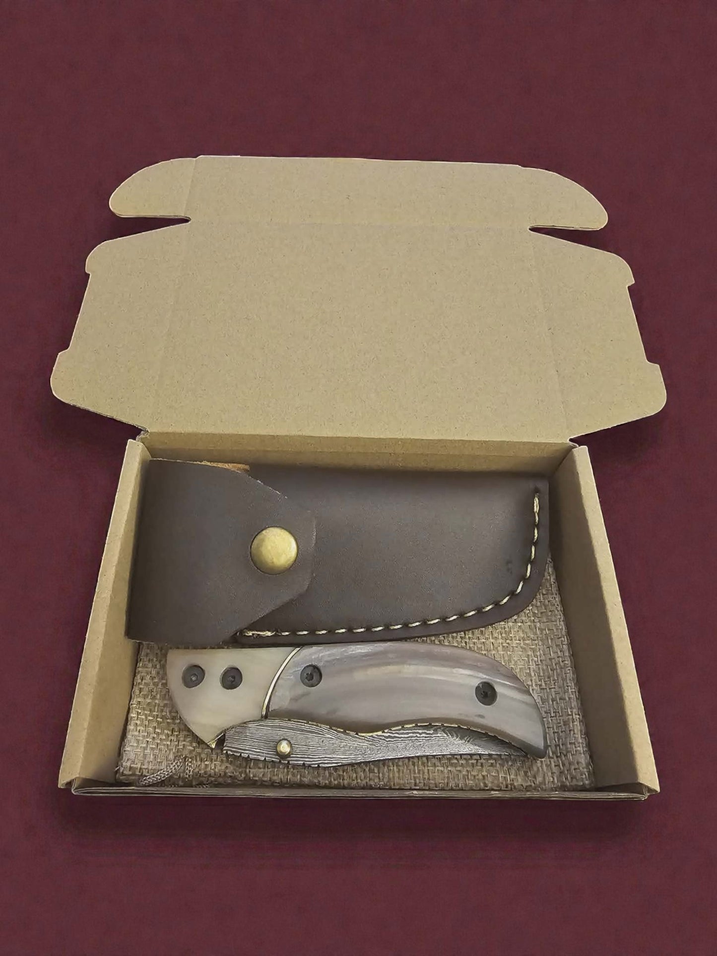 F053 - Stalwart - Damascus Steel & Horn