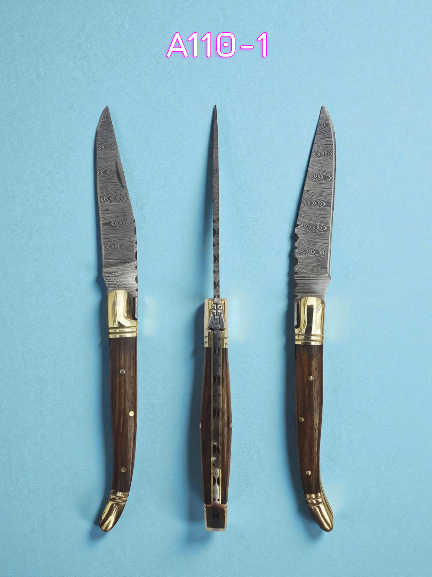 A110 Handmade Laguiole Classique - Damascus Steel & Walnut Wood