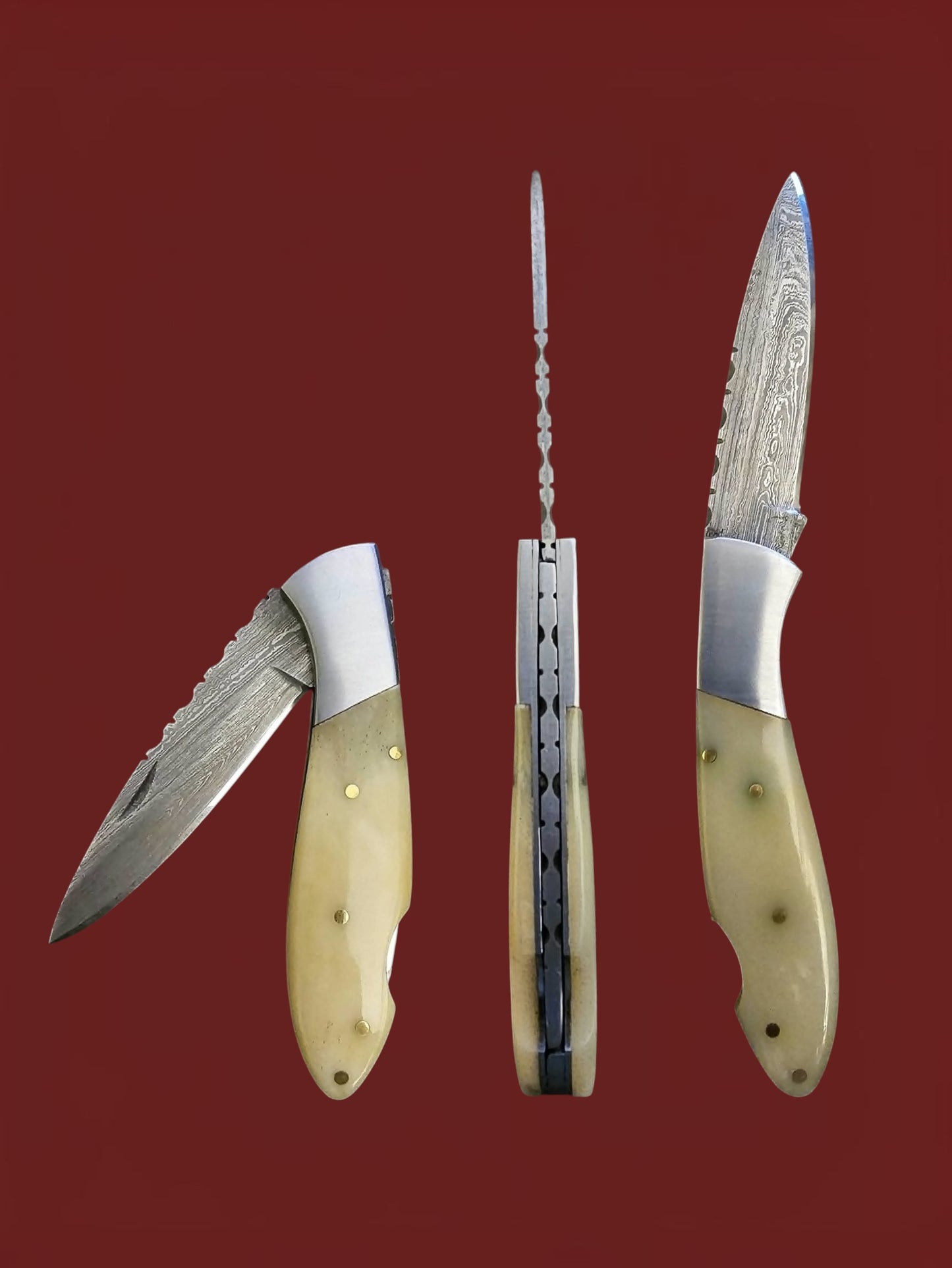 F124 Tsiakkoui - Damascus Steel & Bone