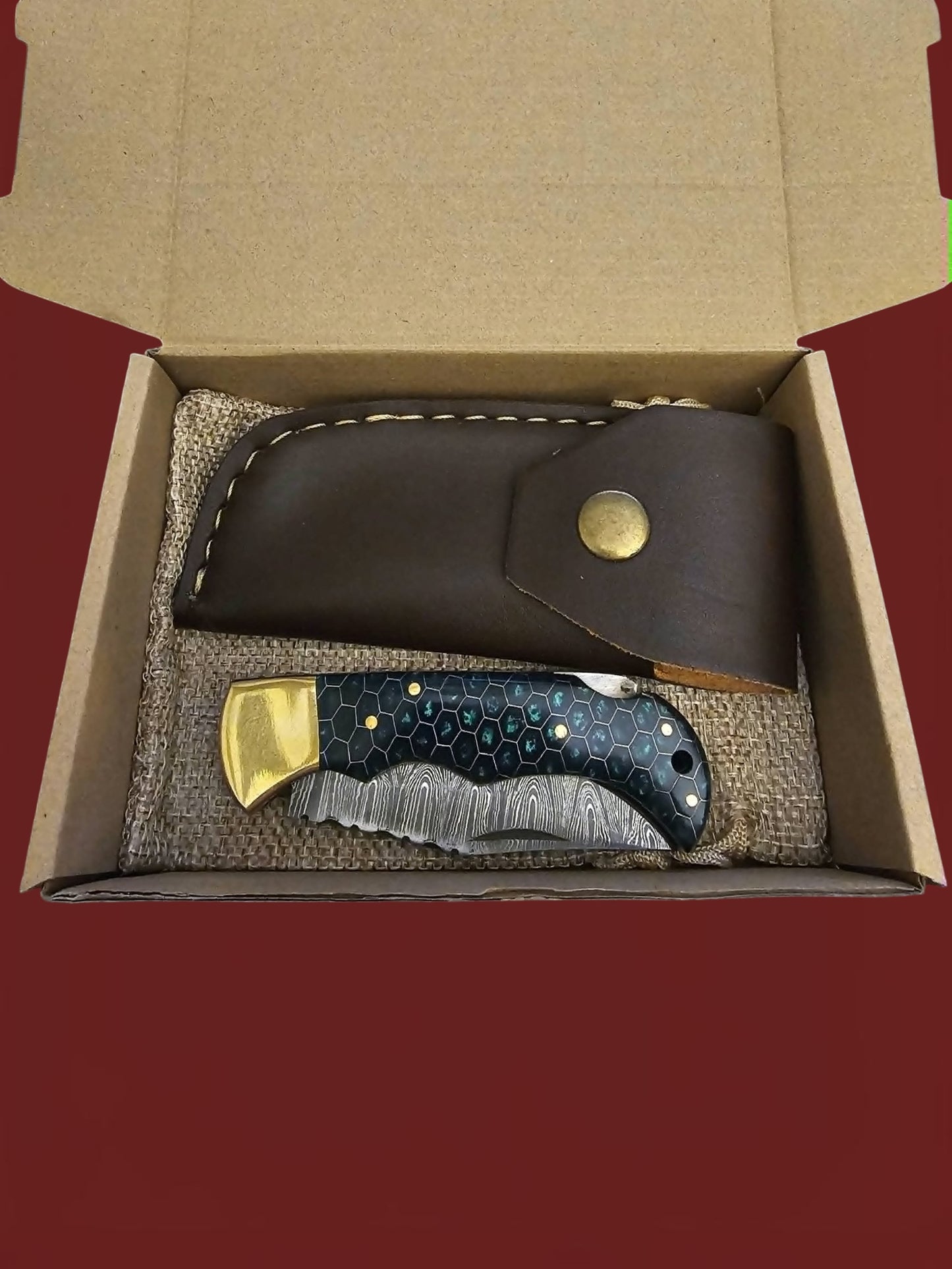 F106 Tsiakkoui - Damascus Steel & Resin