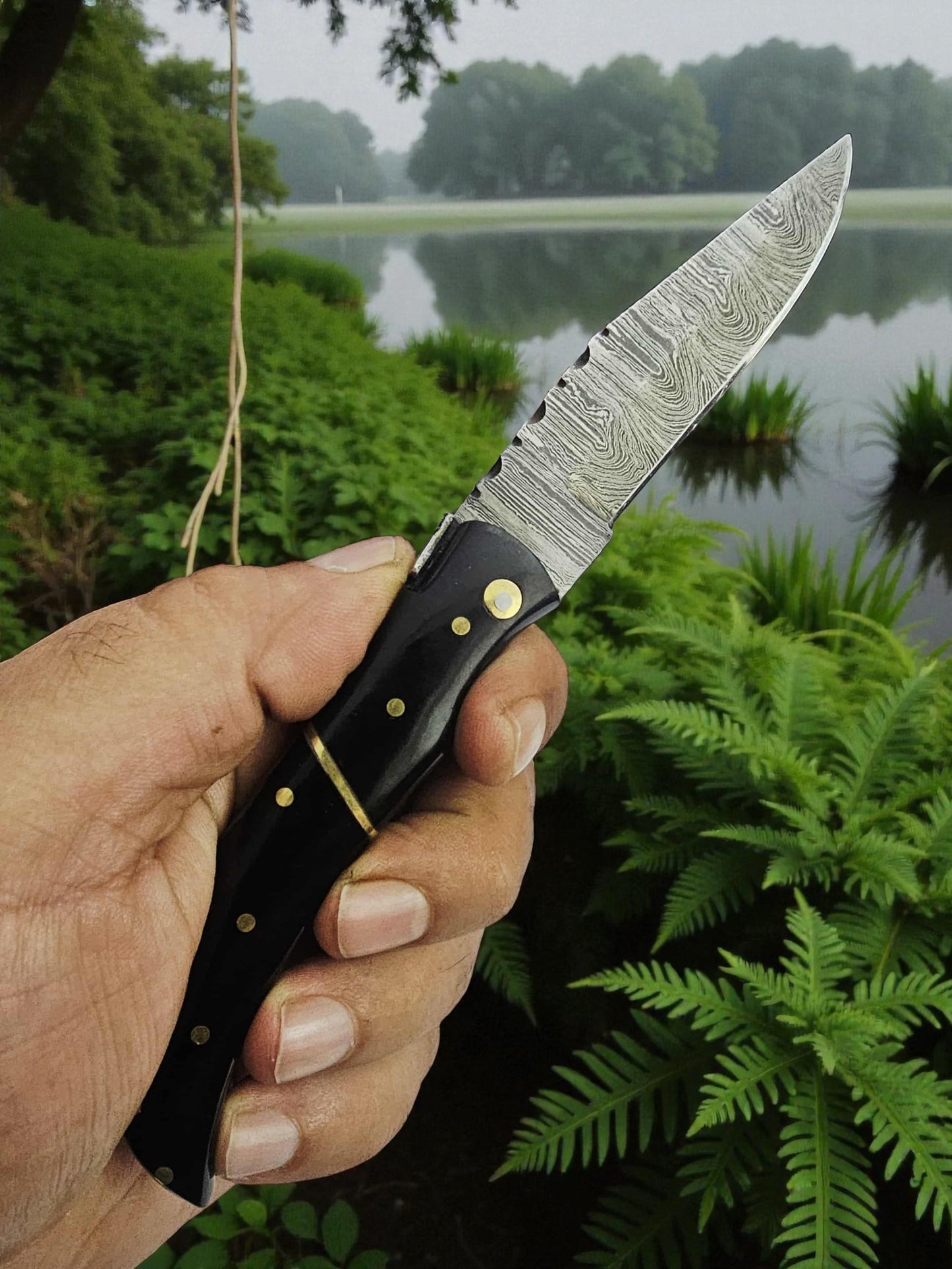 A132 Handmade Laguiole Élite - Damascus Steel & Buffalo Horn