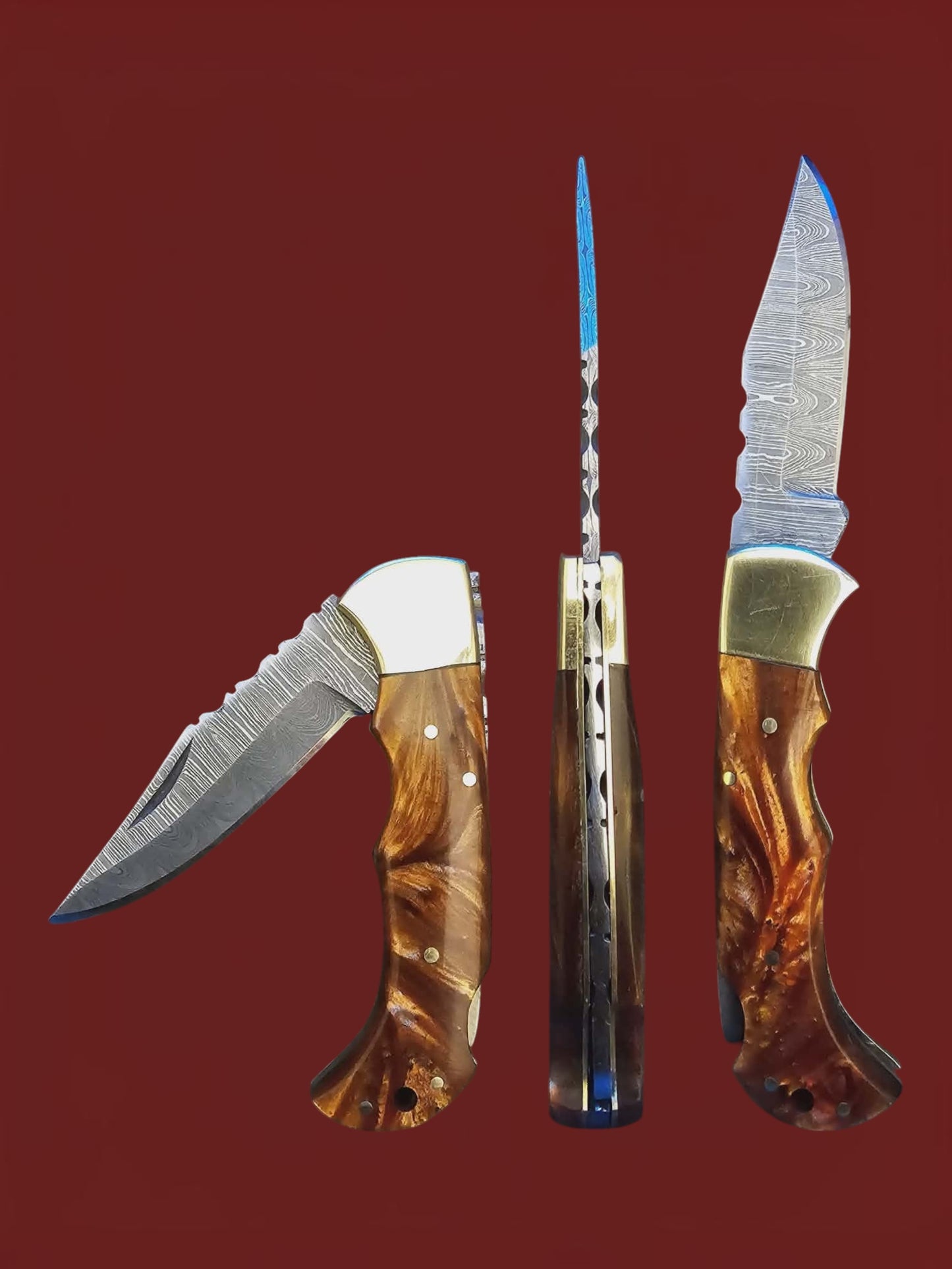 F103 Tsiakkoui - Damascus Steel & Resin