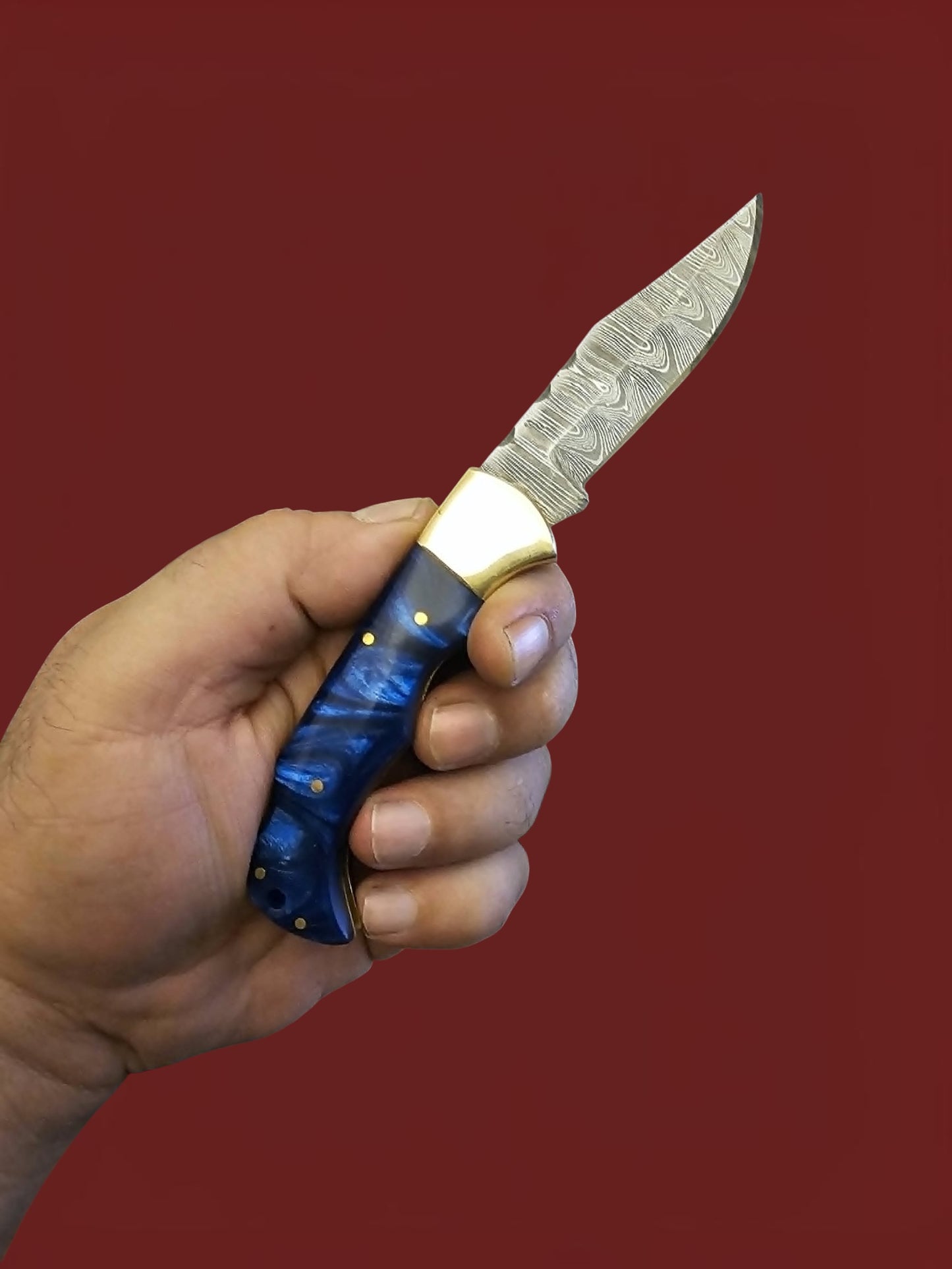 F101 Tsiakkoui - Damascus Steel & Resin
