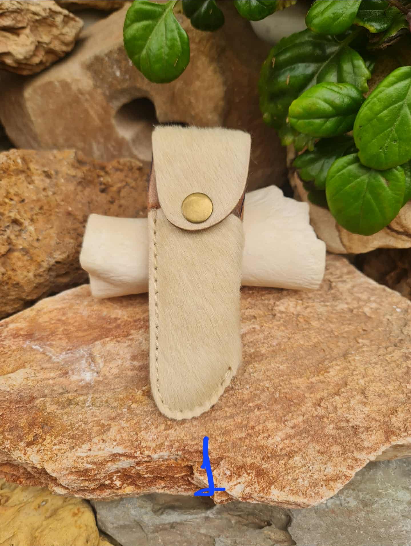 Slim Luxury Leather Sheath for Laguiole Knives