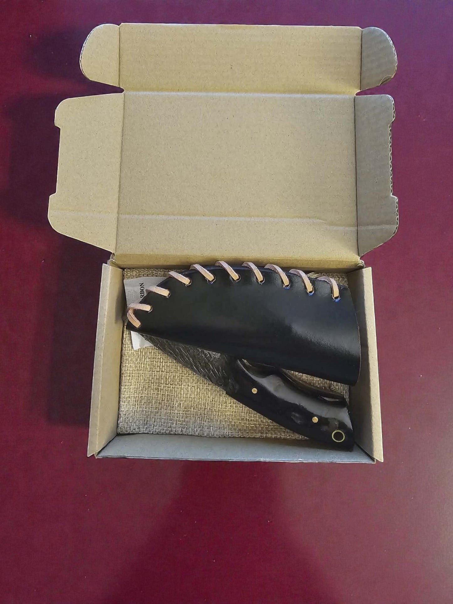 R001 - Χειροποίητο Mini Skinner από Δαμασκηνό ατσάλι & Κέρατο κριαριού