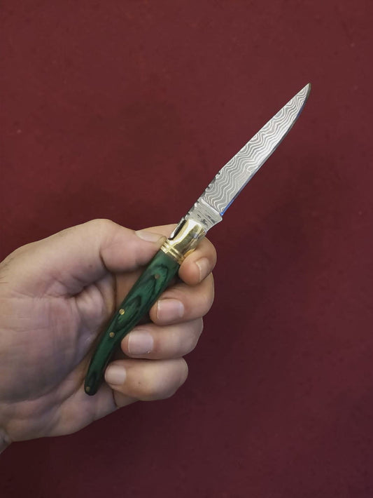 F078 - Laguiole Petit - Stainless Damascus & Wood