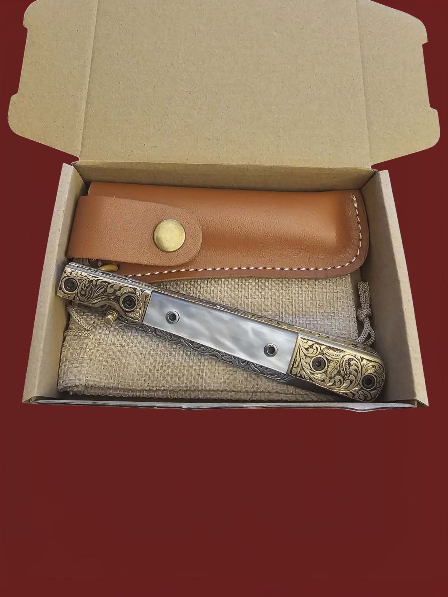 F117 Stiletto - Stainless Steel & mother of pearl