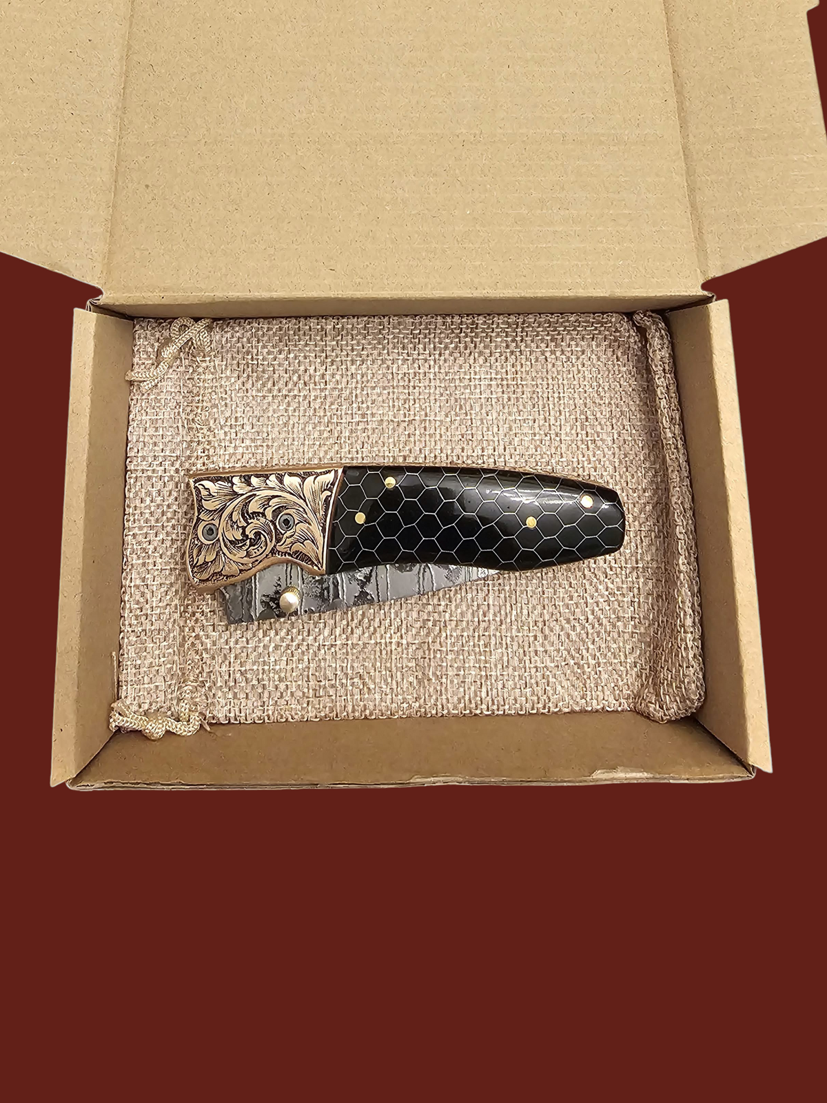 F153 - GP-CY2 | 2026 Stainless Damascus Steel & Resin