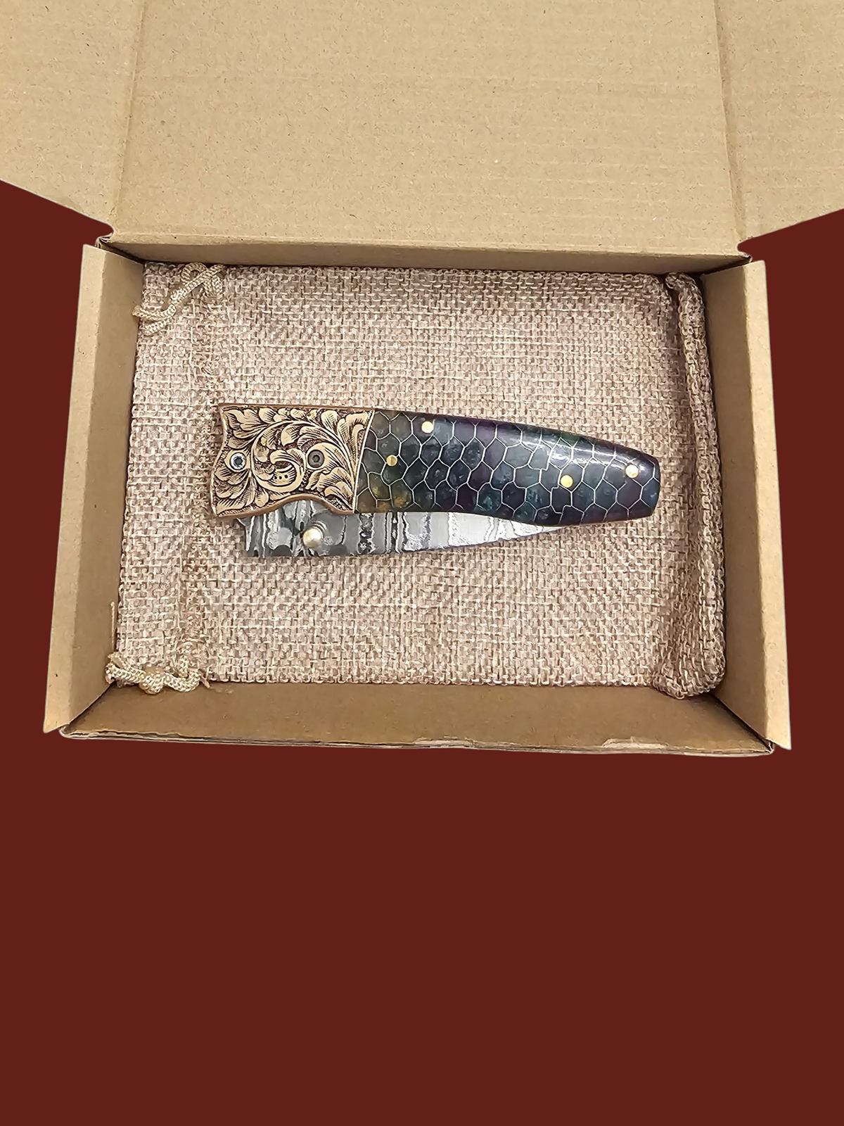 F151 - GP-CY2 | 2026 Stainless Damascus Steel & Resin
